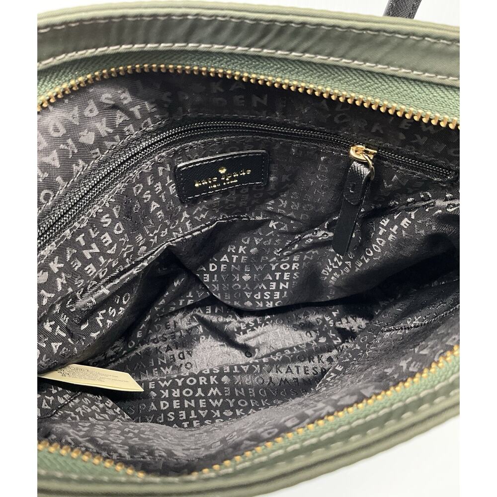 Kate Spade New York Dessi Wilson Road Nylon Crossbody Bag In Olive Green NWOT - Picture 8 of 15